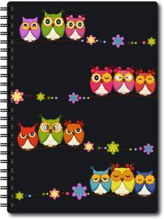 Nourish A6 Size Plain Pages Colourful Graphic Diary A6 Notebook Unruled 75 Pages