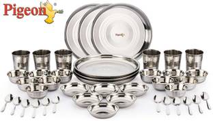Pigeon Pack of 42 Stainless Steel Lunch Set Dinner Set