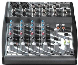 Behringer Xenyx 802 Premium 8-Input 2-Bus Mixer With Mic Preamps And British Eqs Wired DJ Controller