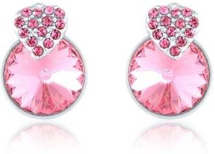 mahi Crystal Alloy, Brass Stud Earring