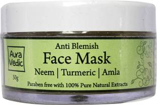 AURAVEDIC Anti Blemish Face Mask with Neem Tea Tree Basil