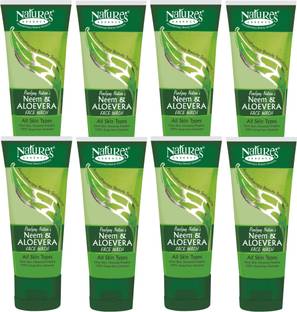 Nature's Essence NEEM ALOEVERA  60ml (Pack of 8) Face Wash