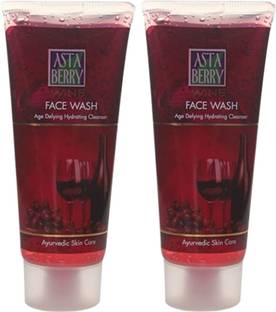 ASTABERRY Wine  - Pack of 2 Face Wash
