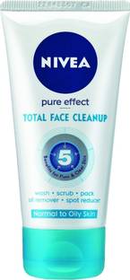 NIVEA Pure Effect Total Face Clean Up Face Wash