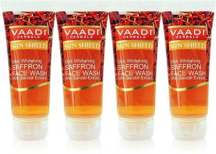 VAADI HERBALS Skin Whitening Saffron  (60 ml x 4)  (60 ml) Face Wash