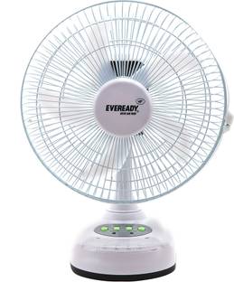 EVEREADY RF-04 Standard Rechargeable Table Fan with LED with 6 Months Warranty Table Fan