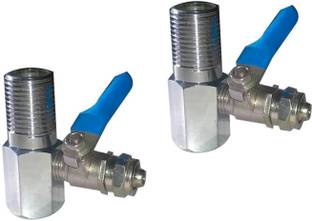 मक्सबी Full Brass RO Valve(Set of 2) Tee Cock for RO एंगल कॉक नल