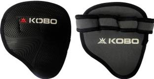 KOBO Exercise Weight Lifting Grippy Hand Protector Padded Gym Fitness Body Builing Gloves / Power Pads / Grip Pads Straps Hand Grip/Fitness Grip
