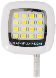 Basetronix Universal Portable Mini 16 LED External Fill Light Selfie For Smartphone Flash