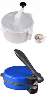 Eco Shopee COMBO OF EAGLE DETACHABLE BLUE ROTI MAKER WITH DOUGH MAKER Roti/Khakhra Maker