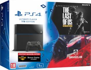 SONY PlayStation 4 (PS4) 1 TB with The Last of Us, Driveclub and InFamous: Second Son