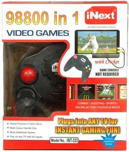 Inext 98800 in 1 Video Game - INT333 with Combate+Shooting+Sports+Racing Action+Puzzles & More