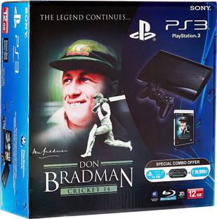 SONY PlayStation 3 (PS3) 12 GB with Don Bradman Bundle