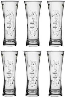 Carlsberg (Pack of 6) Carlsber Tulip Wave Beer Glass Set Beer Glass