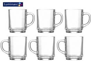 LUMINARC (Pack of 6) Luminarc Bock Athe Tea Mug 16 cl Glass Set Water/Juice Glass