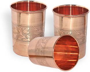 Prisha India Craft (Pack of 3) tumbler018-3 Glass Set Water/Juice Glass