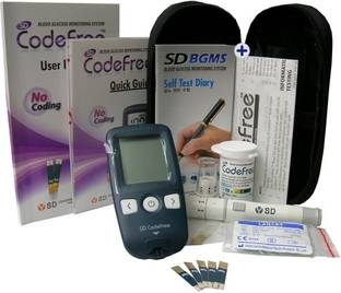 SD Codefree Meter With 110 Strips Glucometer