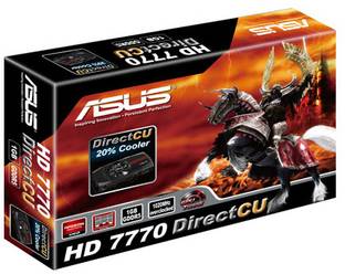 ASUS HD 7770 Direct CU GDDR5 1 GB AMD/ATI Chipset 128 bit 1020 MHz Graphics Card