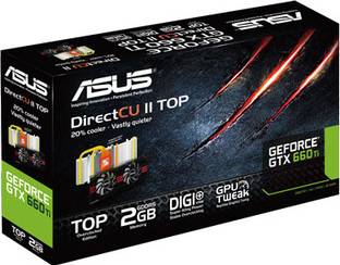 ASUS GTX660 TI-DC2T-2GD5 GDDR5 2 GB NVIDIA Chipset 192 bit 1059 MHz Graphics Card