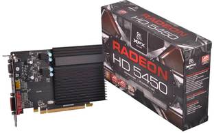 XFX Radeon HD 5450 DDR3 2 GB AMD/ATI Chipset 64 bit 650 MHz Graphics Card