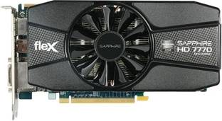 Sapphire HD 7770 1GB GDDR5 Flex Edition GDDR5 1 GB AMD/ATI Chipset 128 bit 1000 MHz Graphics Card