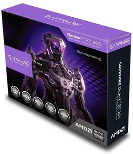 Sapphire R7 265 DDR5 2 GB AMD/ATI Chipset 265 bit 900 MHz Graphics Card