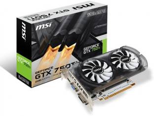 MSI Geforce GTX 750 ti OC v2 DDR5 2 GB NVIDIA Chipset 128 bit 5400 MHz Graphics Card