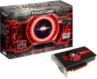 PowerColor HD 7770 GDDR5 1 GB AMD/ATI Chipset 128 bit 1000 MHz Graphics Card