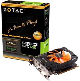 ZOTAC GTX650 Synergy Edition 2 GB 128-bit DDR5 GDDR5 2 GB NVIDIA Chipset 128 bit 1071 MHz Graphics Card