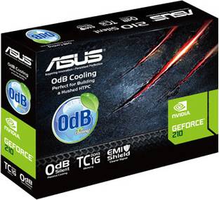 ASUS 210-SL-TC1GD3-L DDR3 1 GB NVIDIA Chipset 32 bit 589 MHz Graphics Card