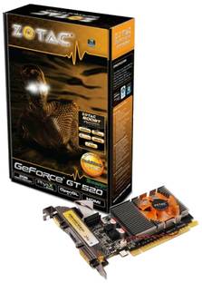 ZOTAC NVIDIA Geforce GT 520 Edition 2 GB GDDR3 Graphics Card