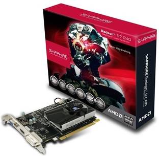 Sapphire R7 240 4GB DDR3 4 GB AMD/ATI Chipset 128 bit 730 MHz Graphics Card