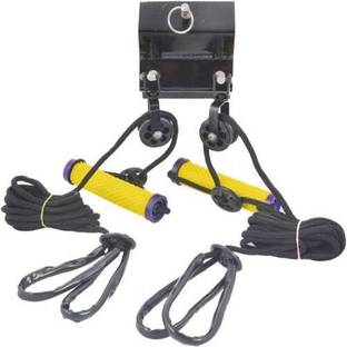 ACM ACM Acupressure Yoga Gym rope exerciser (Black, Yellow) Resistance Band