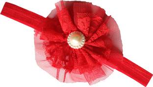 AkinosKIDS Pure Chiffon Flower petals soft Lace stone pearl Head Band