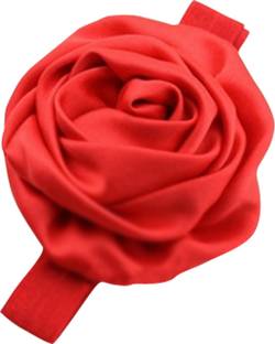 AkinosKIDS Shiny Smooth Rose Soft Elastic Satin Lace Head Band