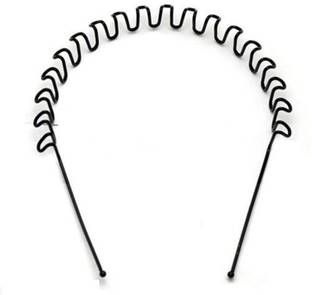 GoodsBazaar Unisex Black Wavy Hair Band
