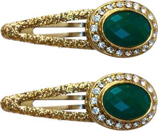 FURE Glittering Oval Snap Tic Tac Clip