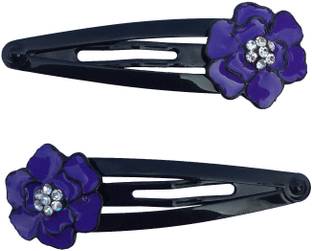 FURE Purple Flower Snap Tic Tac Clip