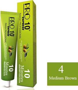 RAAGA PROFESSIONAL Pro 10 Express Hair Color , 4 Medium Brown