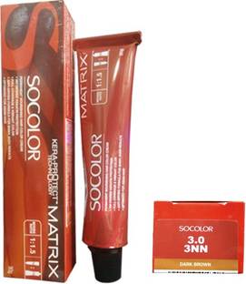 MATRIX Socolor Permanent Cream Hair Color , 3.0 Dark Brown