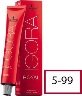 Schwarzkopf Igora Royal Hair Color , 5-99 Light Brown Violet Extra