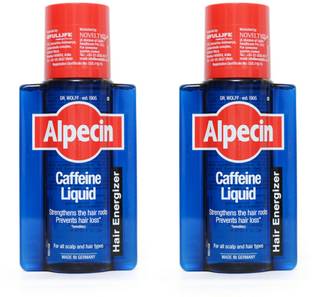 Alpecin Caffeine Liquid Hair Energizer For all Scalp and Hair Types Pack of 2
