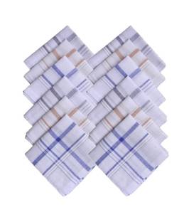 S4S Men's Striped ["White"] Handkerchief