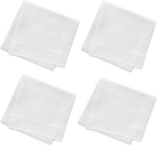 mahis fashion white hanky 4 ["White"] Handkerchief