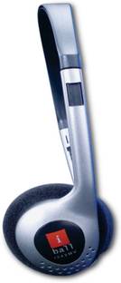 iball I342mv Over The Ear Wired Black 3.5 Mm Bluetooth without Mic