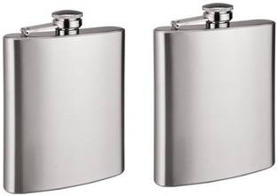 PHOENIX Set of 2 Steel Hip Flask