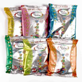 Asns Online Services Herbal Gulal Holi Color Powder Pack of 6