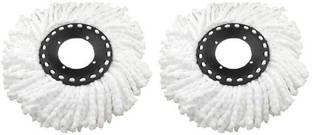 Dragon 2 pcs Magic Spin Mop Replacement Head Refill for 360 degree Rotation cleaning wi Refill