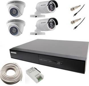 HIKVISION DS-2CE56C0T-IR + DS-2CE16C0T-IRP and DS-7204HGHI-SH Security Camera