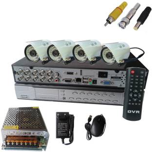 NAVKAR SYSTEMS 4 CCTV Bullet Camera with Dvr Security Camera
